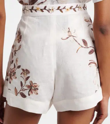 Agua by Agua Bendita Toronjil floral linen shorts | Thumbnail 3 Agua by Agua Bendita Toronjil floral linen shorts | Thumbnail 3