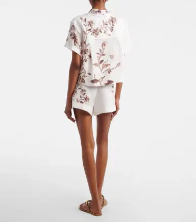 Agua by Agua Bendita Toronjil floral linen shorts | Thumbnail 4 Agua by Agua Bendita Toronjil floral linen shorts | Thumbnail 4