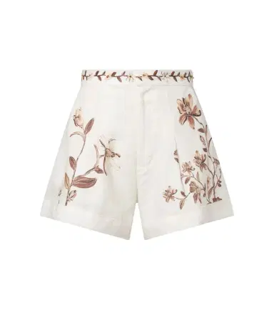 Agua by Agua Bendita Toronjil floral linen shorts | Thumbnail 1 Agua by Agua Bendita Toronjil floral linen shorts | Thumbnail 1