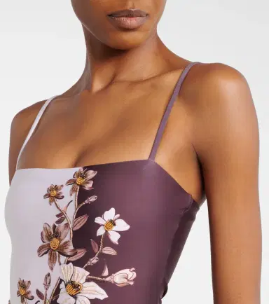 Agua by Agua Bendita Durazno embellished floral swimsuit | Thumbnail 5