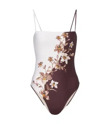 Agua by Agua Bendita Durazno embellished floral swimsuit | Thumbnail 1