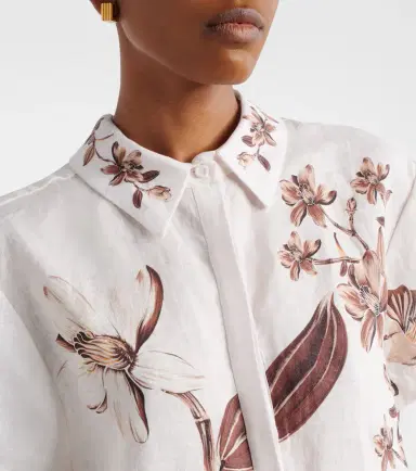 Agua by Agua Bendita Virtuosa floral linen shirt | Thumbnail 4 Agua by Agua Bendita Virtuosa floral linen shirt | Thumbnail 4