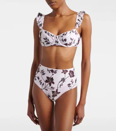 Agua by Agua Bendita Kiwi floral ruffled bikini top | Thumbnail 3 Agua by Agua Bendita Kiwi floral ruffled bikini top | Thumbnail 3