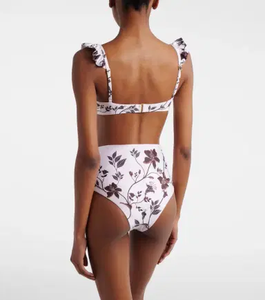 Agua by Agua Bendita Kiwi floral ruffled bikini top | Thumbnail 4 Agua by Agua Bendita Kiwi floral ruffled bikini top | Thumbnail 4