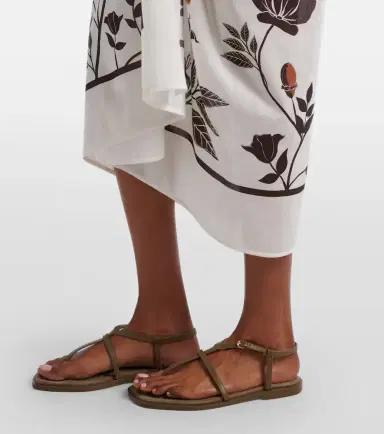 Agua by Agua Bendita Lavanda cotton and silk beach cover-up | Thumbnail 4 Agua by Agua Bendita Lavanda cotton and silk beach cover-up | Thumbnail 4