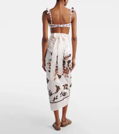 Agua by Agua Bendita Lavanda cotton and silk beach cover-up | Thumbnail 5 Agua by Agua Bendita Lavanda cotton and silk beach cover-up | Thumbnail 5
