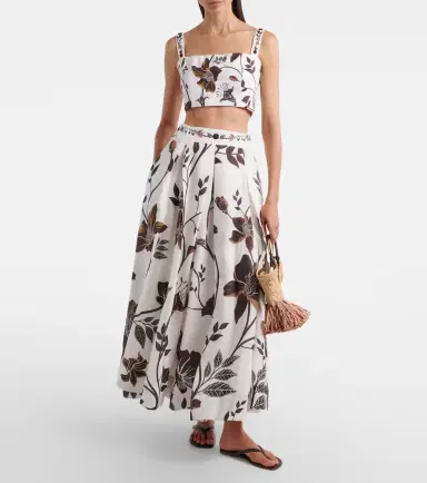 Agua by Agua Bendita Delta floral linen maxi skirt | Thumbnail 4 Agua by Agua Bendita Delta floral linen maxi skirt | Thumbnail 4