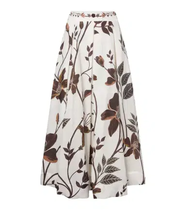 Agua by Agua Bendita Delta floral linen maxi skirt | Thumbnail 1 Agua by Agua Bendita Delta floral linen maxi skirt | Thumbnail 1