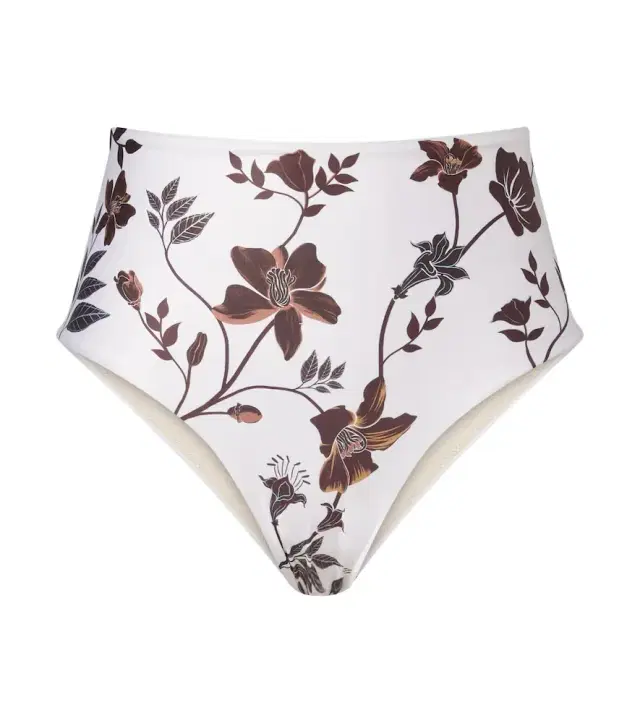 Magenta floral bikini bottoms