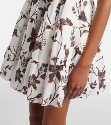 Agua by Agua Bendita Lima floral linen minidress | Thumbnail 3 Agua by Agua Bendita Lima floral linen minidress | Thumbnail 3