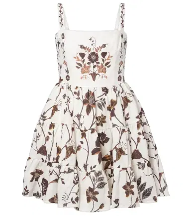 Agua by Agua Bendita Lima floral linen minidress | Thumbnail 1 Agua by Agua Bendita Lima floral linen minidress | Thumbnail 1