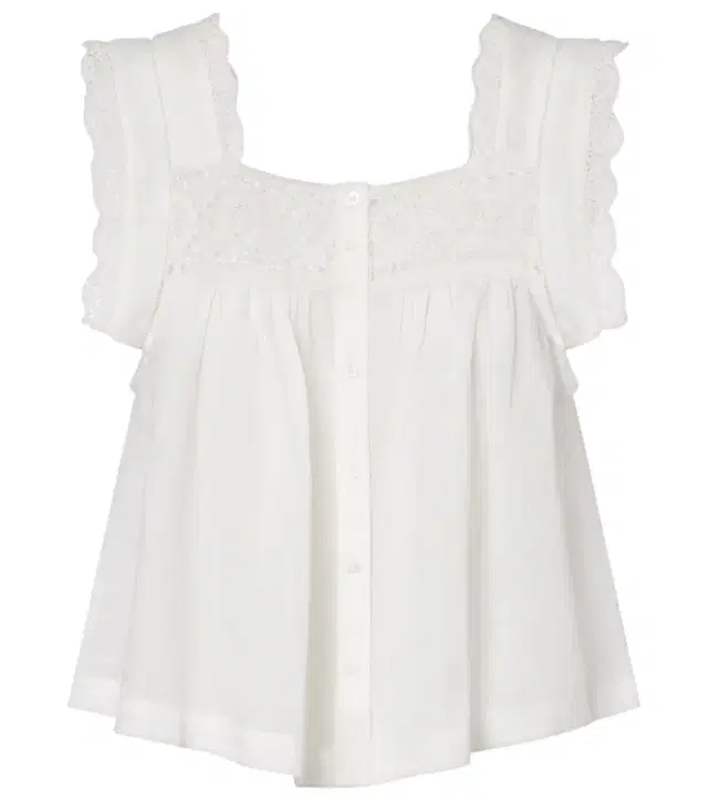 Citizens of Humanity Mia lace-trimmed top