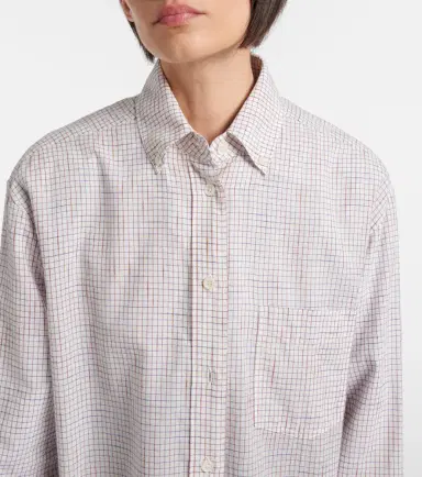 The Row Dalan checked cotton shirt | Thumbnail 7