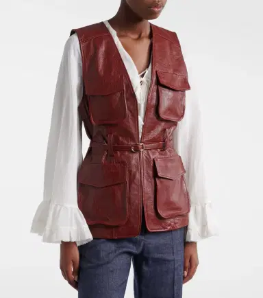 Dorothee Schumacher Broken Shine leather vest | Thumbnail 4
