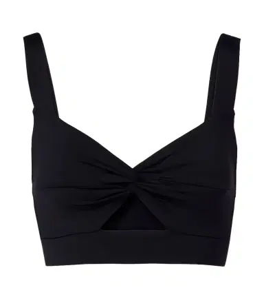 NORBA Shell cutout ruched sports bra | Thumbnail 1
