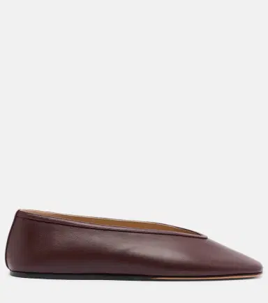 Le Monde Béryl Le Monde Béryl Luna leather ballet flats | Thumbnail 4