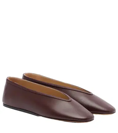 Le Monde Béryl Le Monde Béryl Luna leather ballet flats | Thumbnail 1