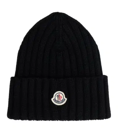 Moncler Ribbed-knit virgin wool beanie | Thumbnail 1