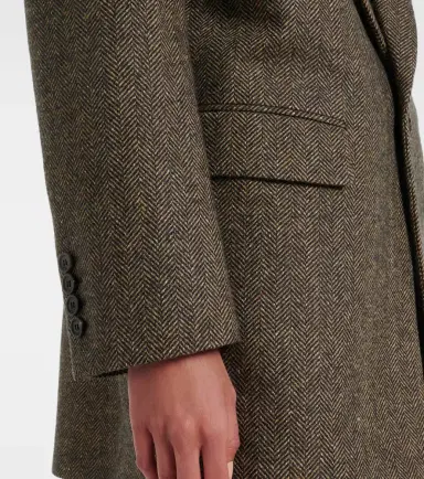 Saint Laurent Herringbone wool-blend blazer | Thumbnail 5 Saint Laurent Herringbone wool-blend blazer | Thumbnail 5
