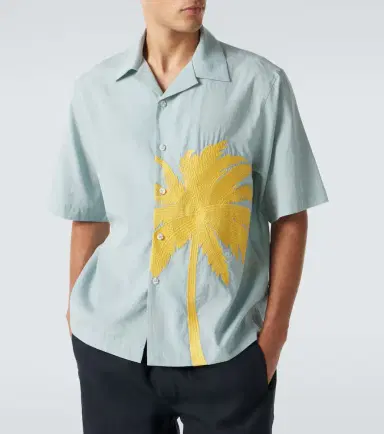 Commas Embroidered bowling shirt | Thumbnail 3