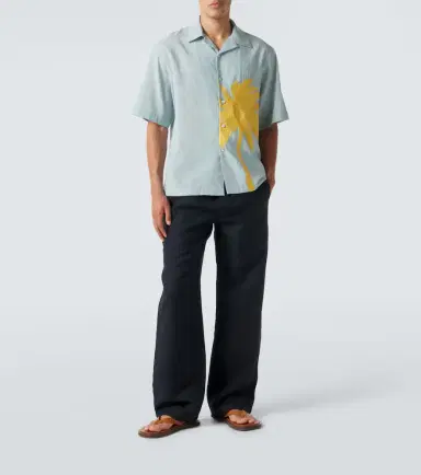 Commas Embroidered bowling shirt | Thumbnail 5