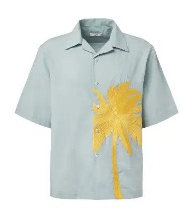 Commas Embroidered bowling shirt | Thumbnail 1