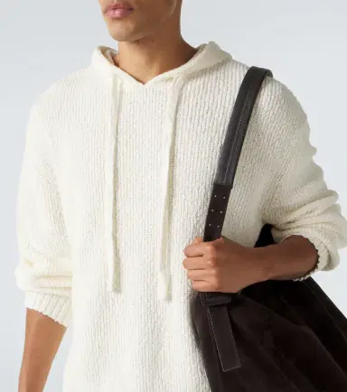 Commas Knitted cotton hoodie | Thumbnail 4