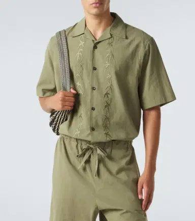 Commas Embroidered bowling shirt | Thumbnail 3
