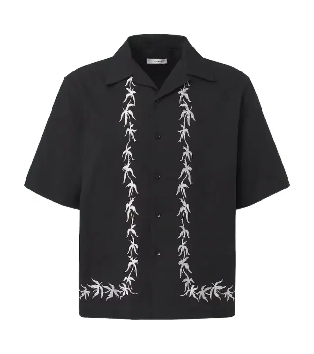 Commas Embroidered bowling shirt