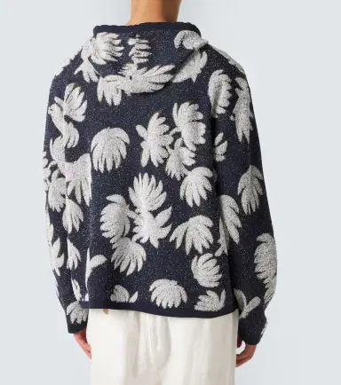 Commas Jacquard terry hoodie | Thumbnail 3