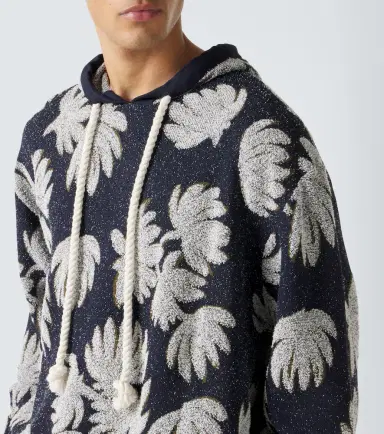 Commas Jacquard terry hoodie | Thumbnail 4
