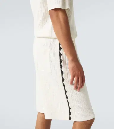 Commas Crochet cotton and hemp Bermuda shorts | Thumbnail 4