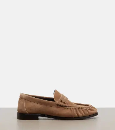 Saint Laurent Le Loafer suede penny loafers | Thumbnail 2