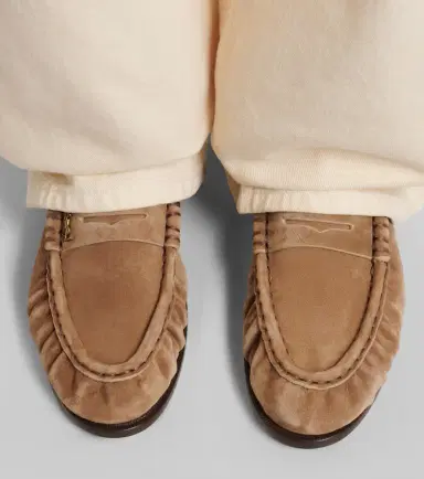 Saint Laurent Le Loafer suede penny loafers | Thumbnail 6