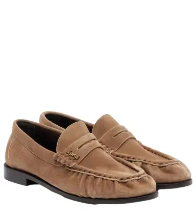 Saint Laurent Le Loafer suede penny loafers | Thumbnail 1