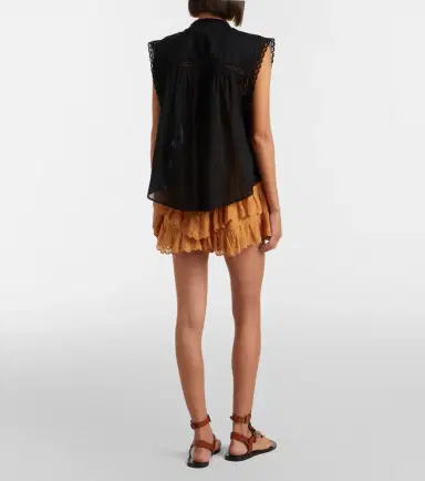 Marant Étoile Jocadia broderie anglaise cotton shorts | Thumbnail 5