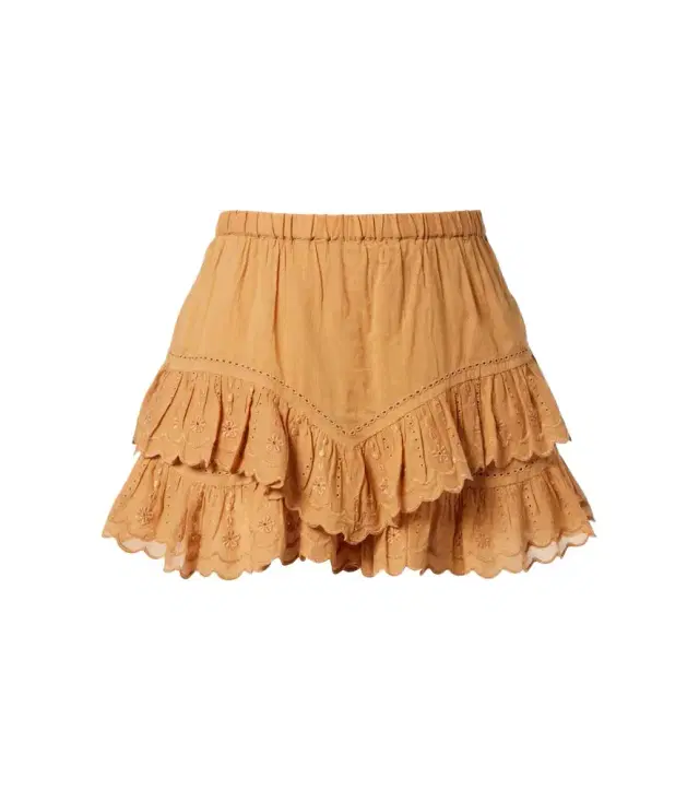 Marant Etoile Jocadia broderie anglaise cotton shorts