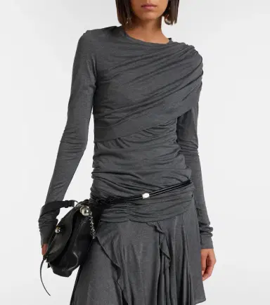 Marant Étoile Dressi draped jersey top | Thumbnail 2