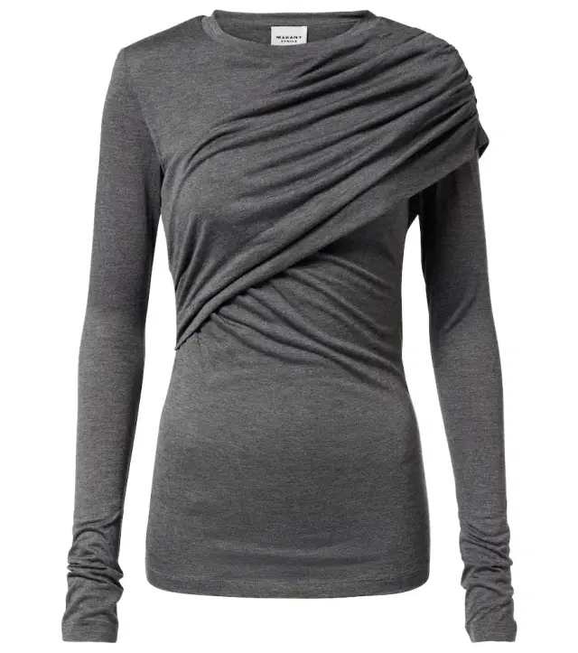 Dressi draped jersey top