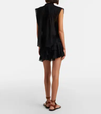 Marant Etoile Jocadia broderie anglaise cotton shorts | Thumbnail 4 Marant Etoile Jocadia broderie anglaise cotton shorts | Thumbnail 4