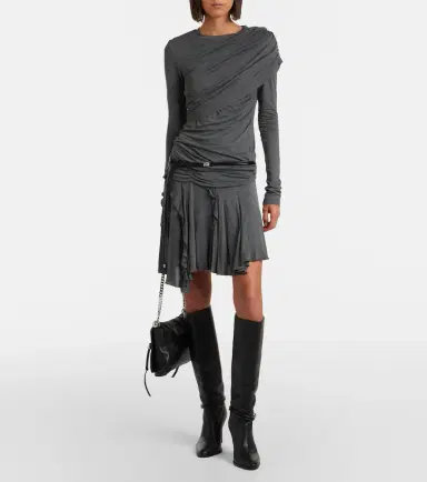 Marant Étoile Rosinda asymmetric draped miniskirt | Thumbnail 2