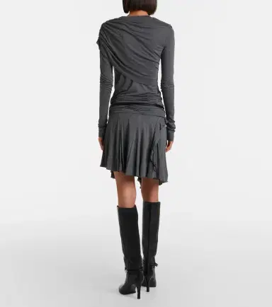 Marant Étoile Rosinda asymmetric draped miniskirt | Thumbnail 5