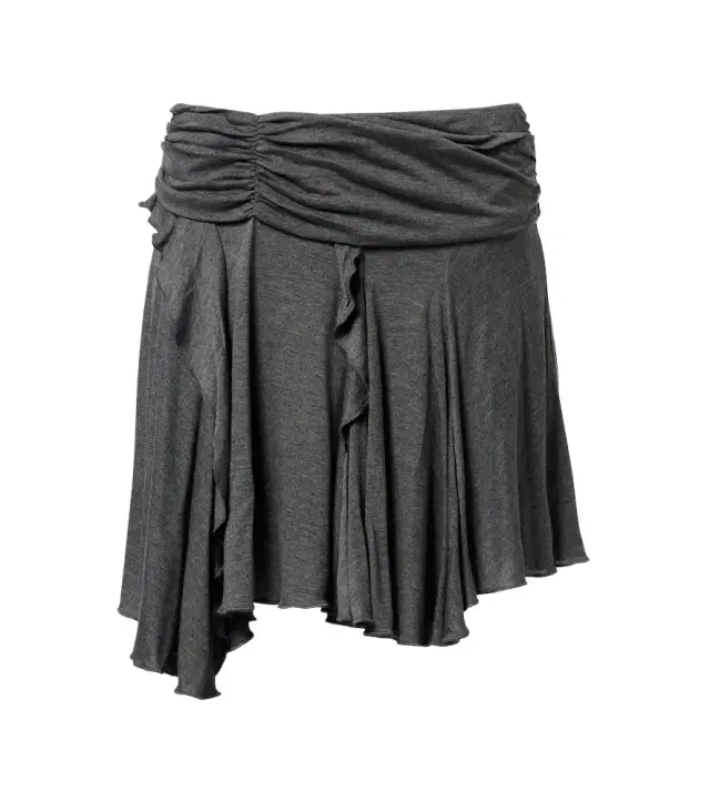 Rosinda asymmetric draped miniskirt