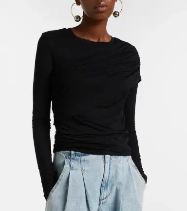Marant Étoile Dressi draped jersey top | Thumbnail 2