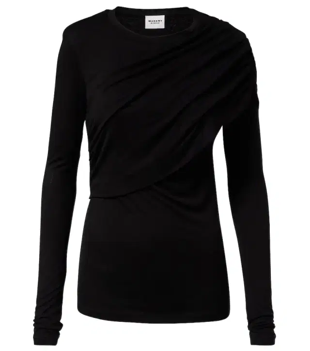 Marant Etoile Dressi draped jersey top