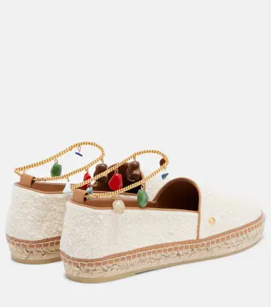 Stella McCartney Gaia embellished canvas espadrilles | Thumbnail 2