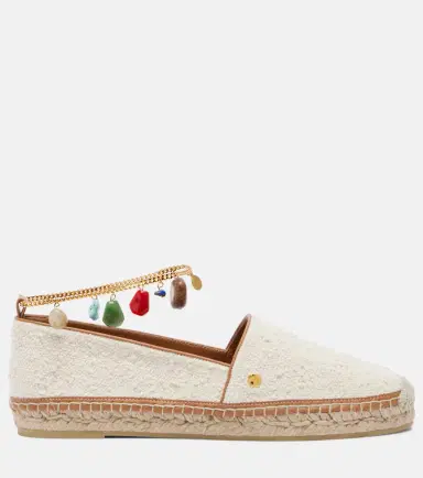 Stella McCartney Gaia embellished canvas espadrilles | Thumbnail 4
