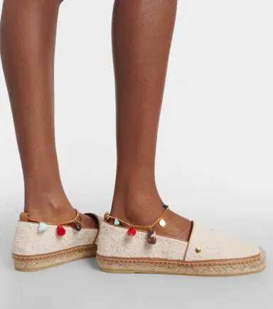 Stella McCartney Gaia embellished canvas espadrilles | Thumbnail 6