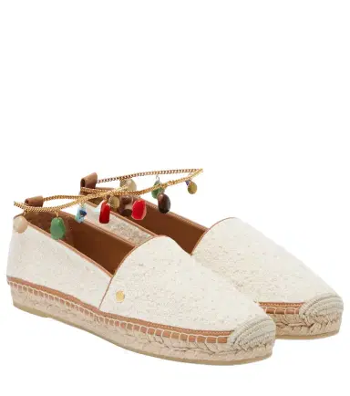 Stella McCartney Gaia embellished canvas espadrilles | Thumbnail 1