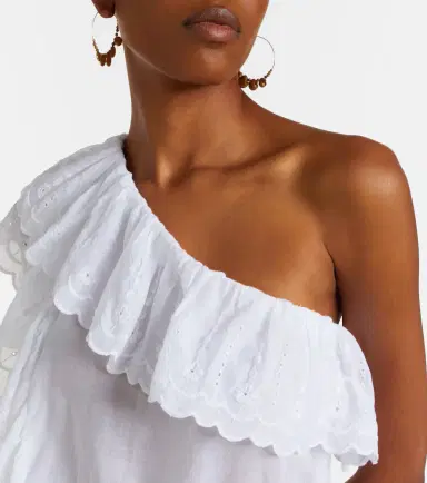 Marant Étoile Lalia embroidered ruffled minidress | Thumbnail 4 Marant Étoile Lalia embroidered ruffled minidress | Thumbnail 4